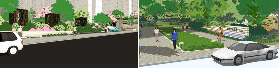 植物配置，SU效果图，卢浮原著景观设计，WAQI景观设计，住宅小区，景观设计,客栈设计,景观规划,旧房改造,住宅景观,住房景观,酒店设计,园林绿化,景观,园林,生态,精品