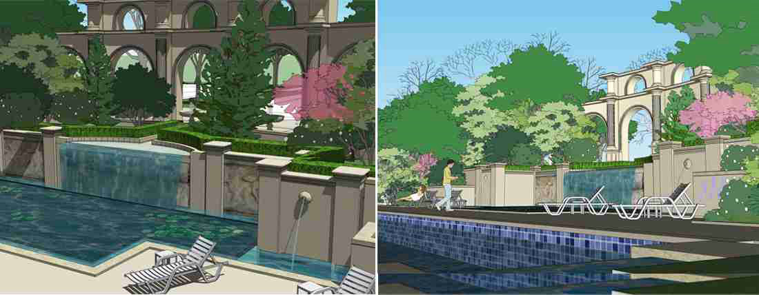 植物配置，SU效果图，卢浮原著景观设计，WAQI景观设计，住宅小区，景观设计,客栈设计,景观规划,水景，旧房改造,住宅景观,住房景观,酒店设计,园林绿化,景观,园林,生态,精品