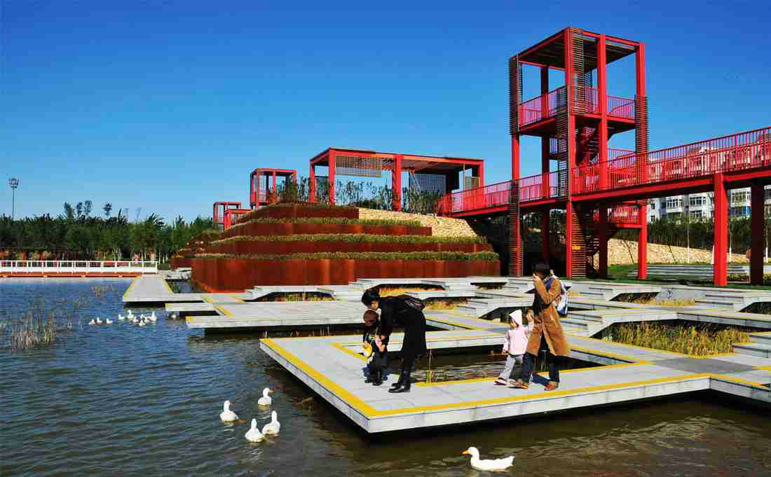 天津桥园，WAQI景观，景观设计,客栈设计,景观规划,旧房改造,住宅景观,住房景观,酒店设计,园林绿化,景观,园林,生态,精品